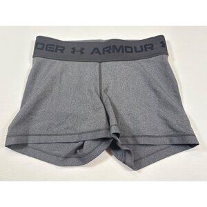 Under Armour Heather Gray Compression Shorts Size S/M, 4-6 (FF379)